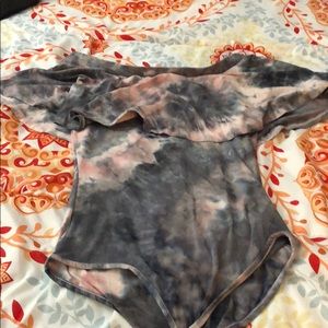 Tie dye body suit